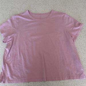 lululemon athletica Light Pink Short Sleeve Tee